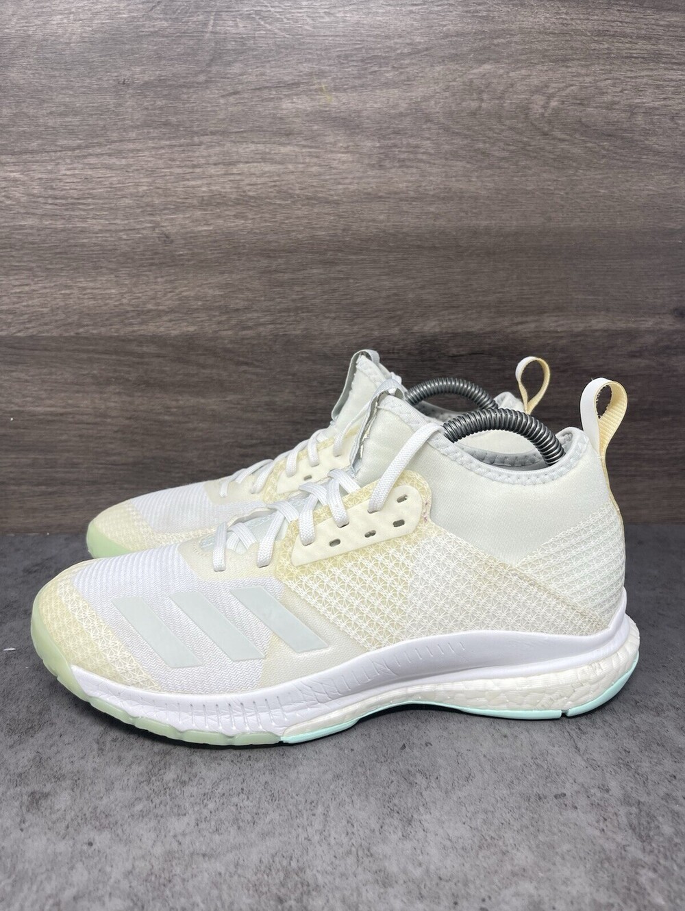 adidas Crazyflight X 2 Mid Size 7 Womens White Boost Volleyball Shoes BC1024